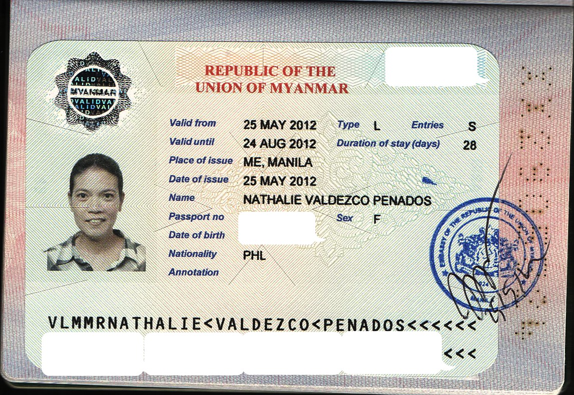 Visa Myanmar